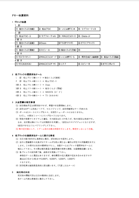 大会資料